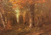Courbet, Gustave Forest in Autumn oil painting artist